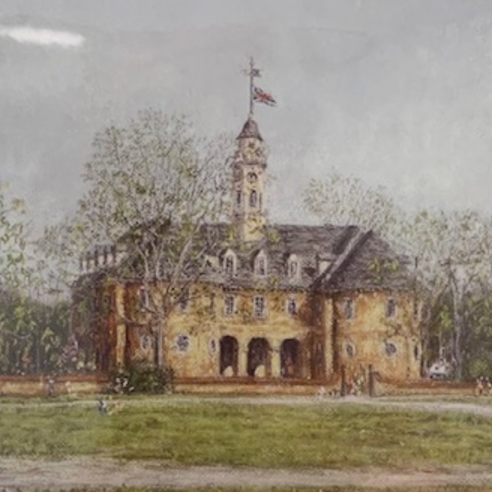 Caesar Monturano The Capitol Williamsburg Virginia 8 X 10 matted print - Picture 1 of 4